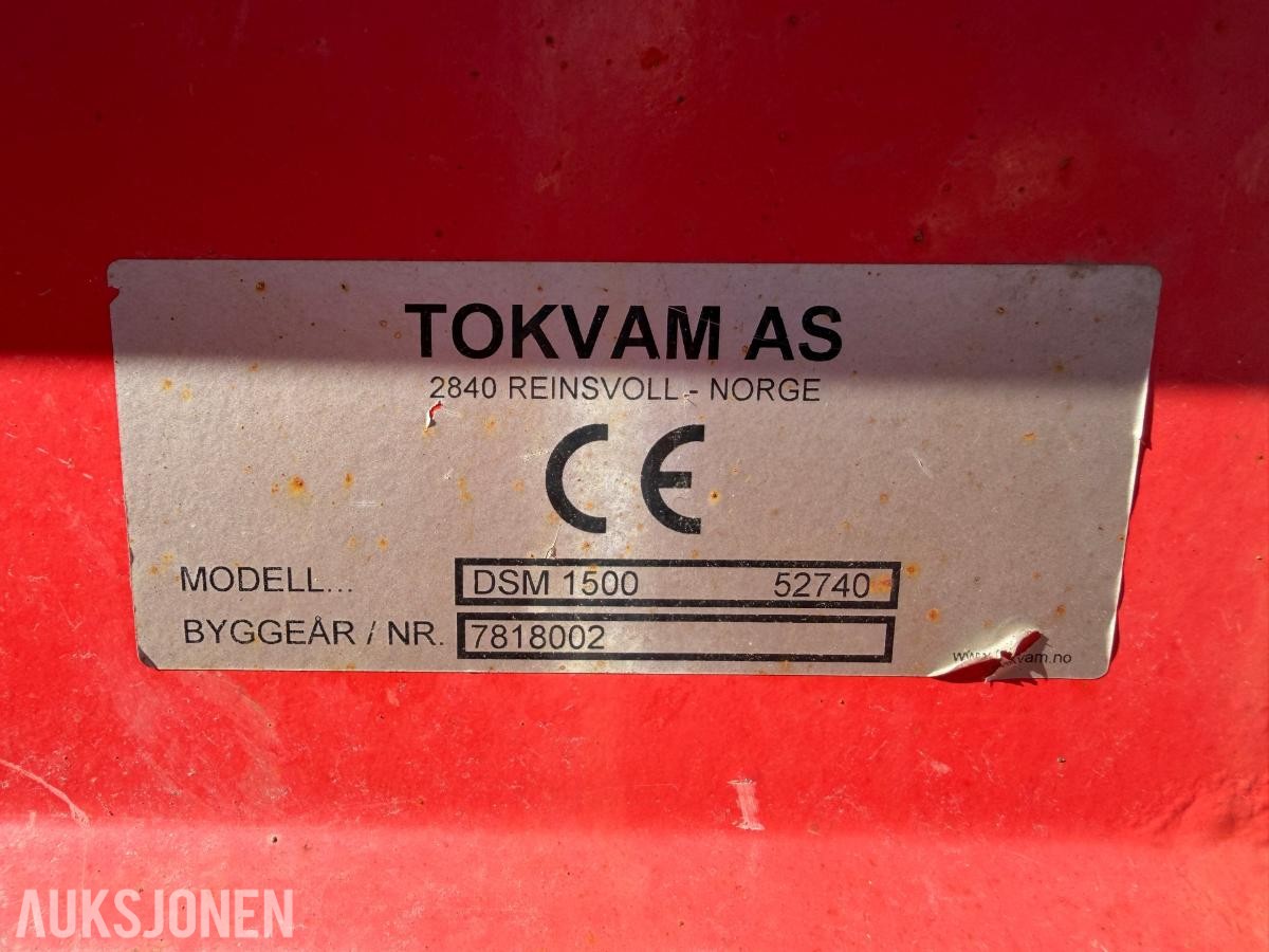 2018 Tokvam DSM 1500 tallerkenspreder