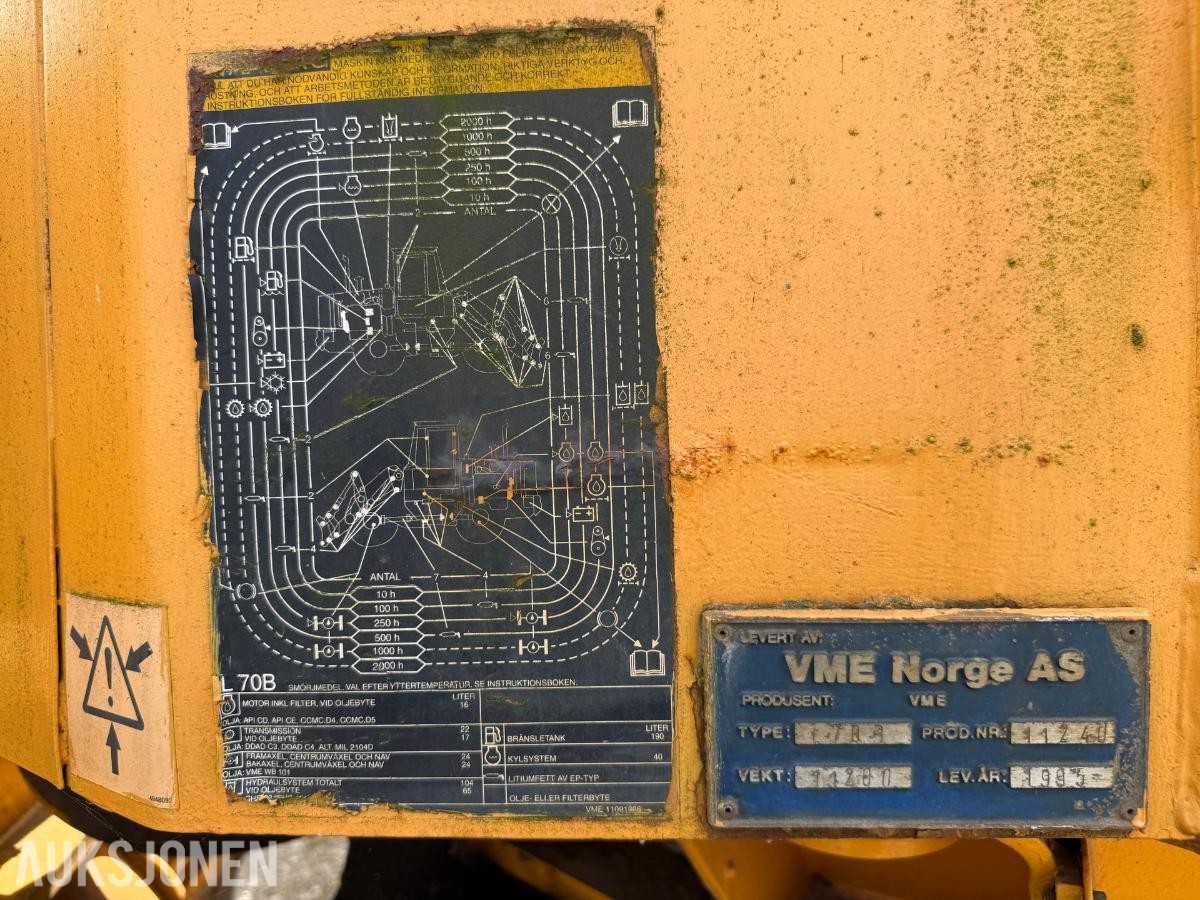 1995 Volvo L70B HJULLASTER - SKUFF - REP.OBJEKT.