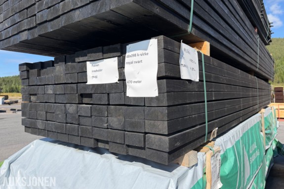 48 x 98 mm. konstruksjonsvirke 1 sort Furu. Inneholder mugg