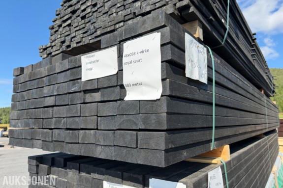 48 x 98 mm. Konstruksjonsvirke 1 sort Furu. Inneholder mugg