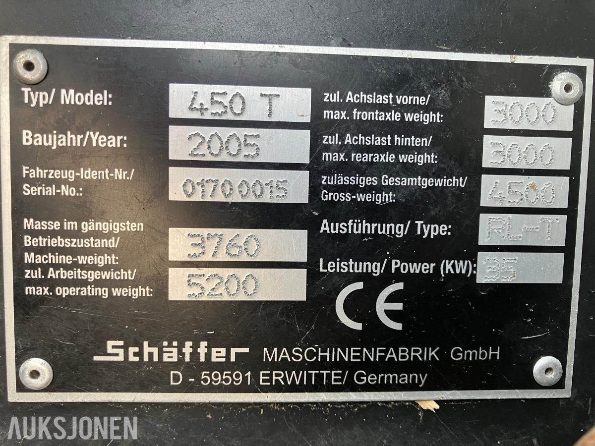 2005 Schäffer 450T teleskoplaster