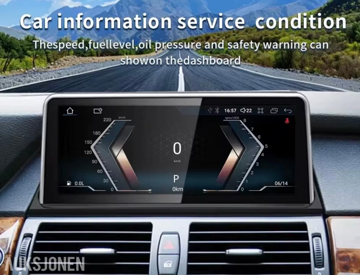 BMW X5 E70 CCC 10,25' Android-skjerm – 8GB/256GB, CarPlay & 360°