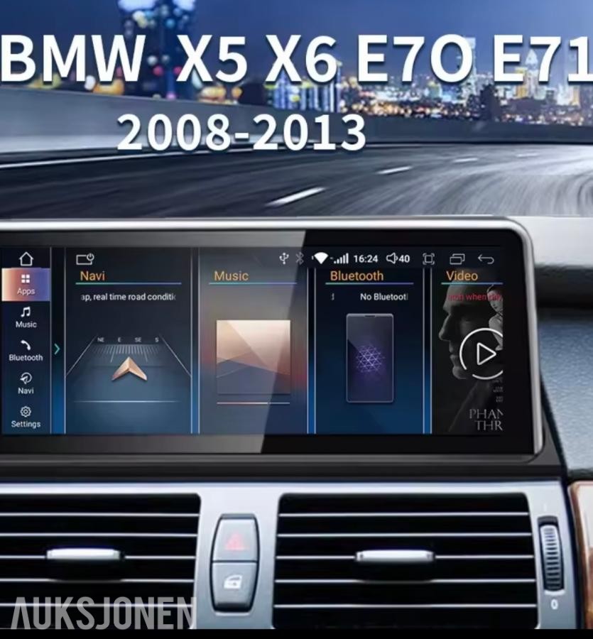 BMW X5 E70 CCC 10,25' Android-skjerm – 8GB/256GB, CarPlay & 360°