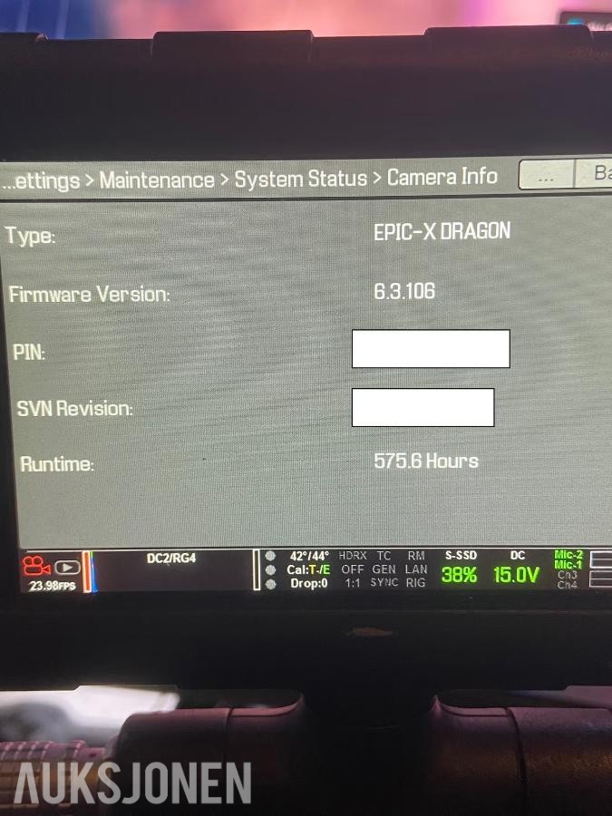 Red Epic Dragon 6K Kinokamera + utstyr