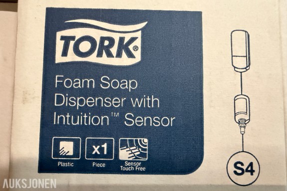 4 STK. TORK S4 BERØRINGSFRIE SÅPEDISPENSERE MED SENSOR – NYE I ESKE