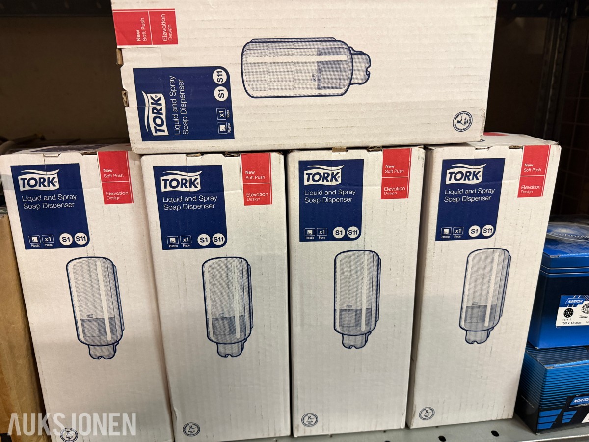 5 STK TORK DISPENSERE FOR FLYTENDE SÅPE OG SPRAY – S1/S11