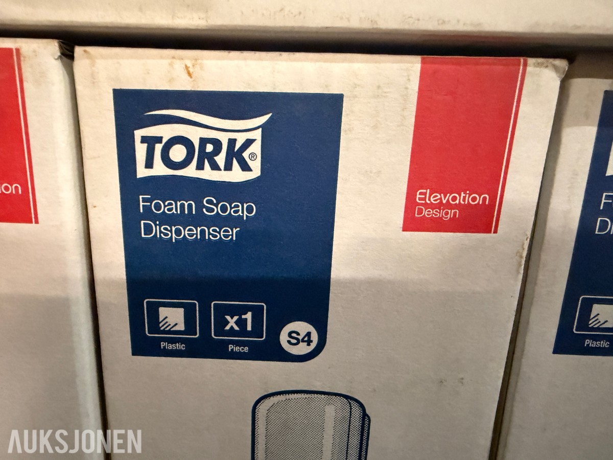 5 STK TORK S4 SKUMSÅPEDISPENSERE – NYE I ESKE
