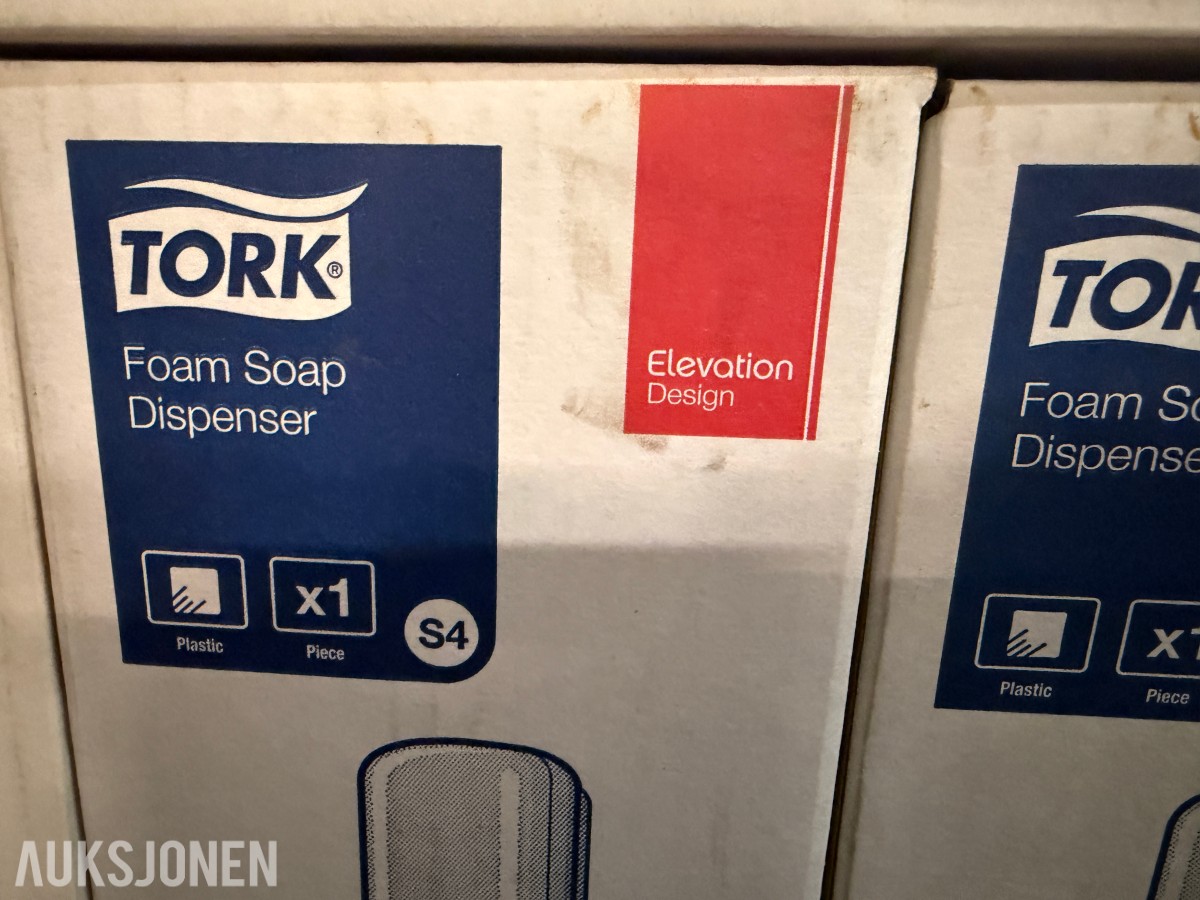 5 STK TORK S4 SKUMSÅPEDISPENSERE – NYE I ESKE