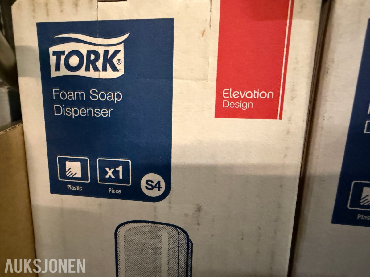 5 STK TORK S4 SKUMSÅPEDISPENSERE – NYE I ESKE