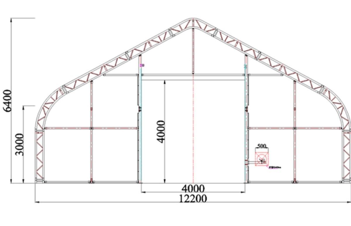 2026 LAGERHALL 36,6x12,2x6,4 M L/B/H - 446M2 4012021