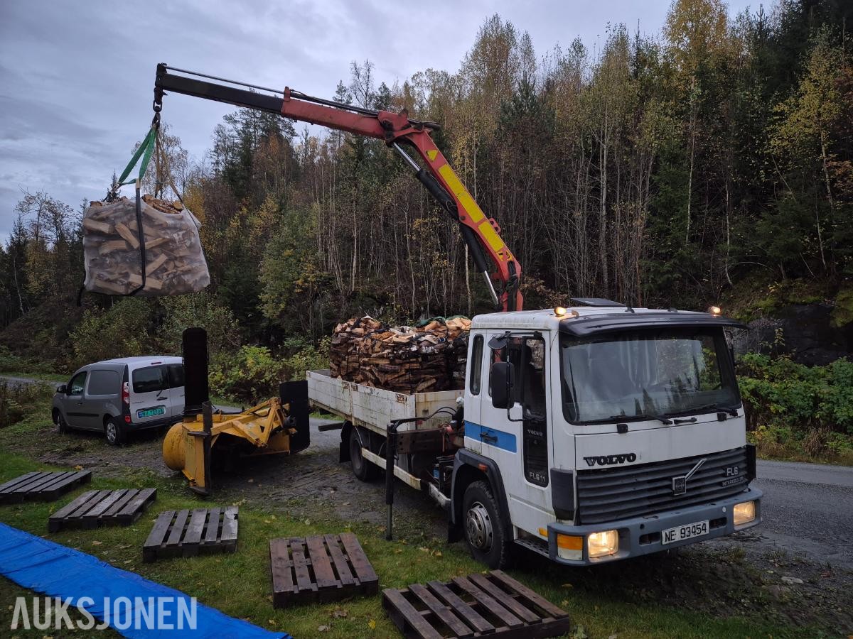 1991 Volvo FL 611 Kranbil Med Palfinger kran