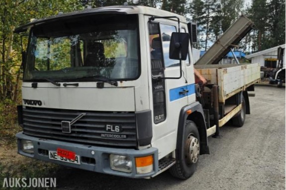 1991 Volvo FL 611 Kranbil Med Palfinger kran