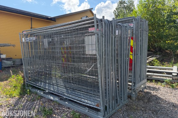Anleggsgjerder 3,5 x 2 m. med føtter på pall