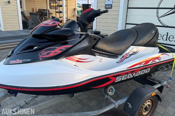 2010 SeaDoo GTX 215 Wakepro vannscooter med reg henger