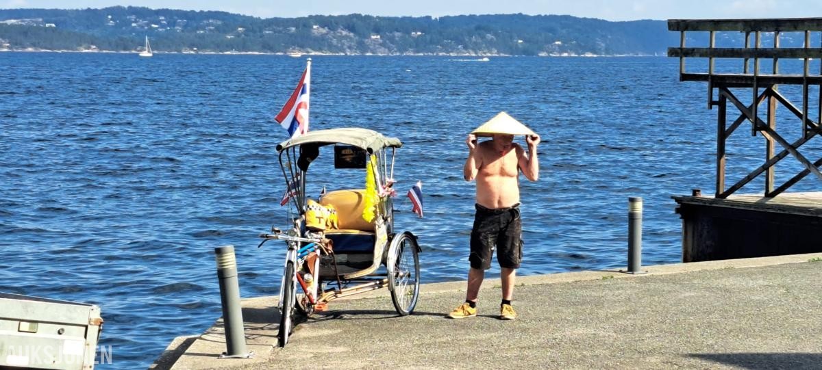Thailandsk sykkeltaxi Trehjuling