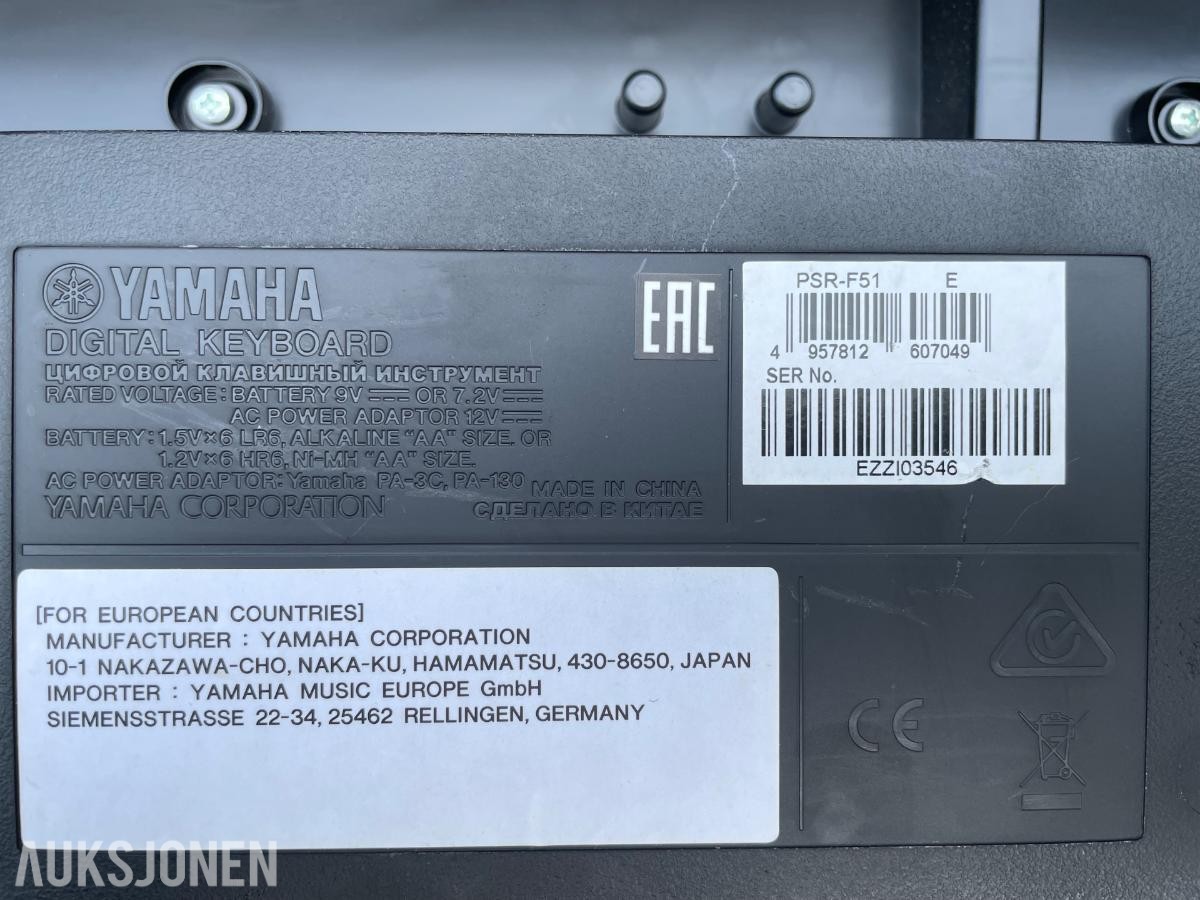 Keyboard Yamaha PSR-F51