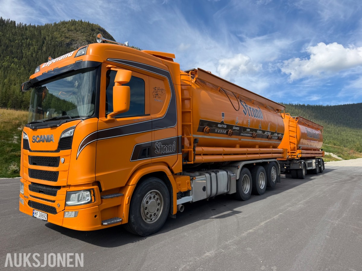 2020 Scania R 650 Tankbil med 2009 Jilko P3T28 Tankslepvogn