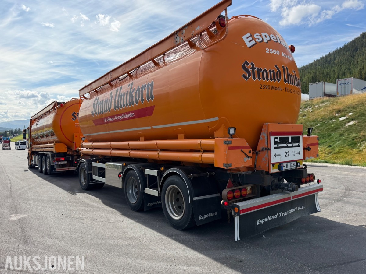 2020 Scania R 650 Tankbil med 2009 Jilko P3T28 Tankslepvogn