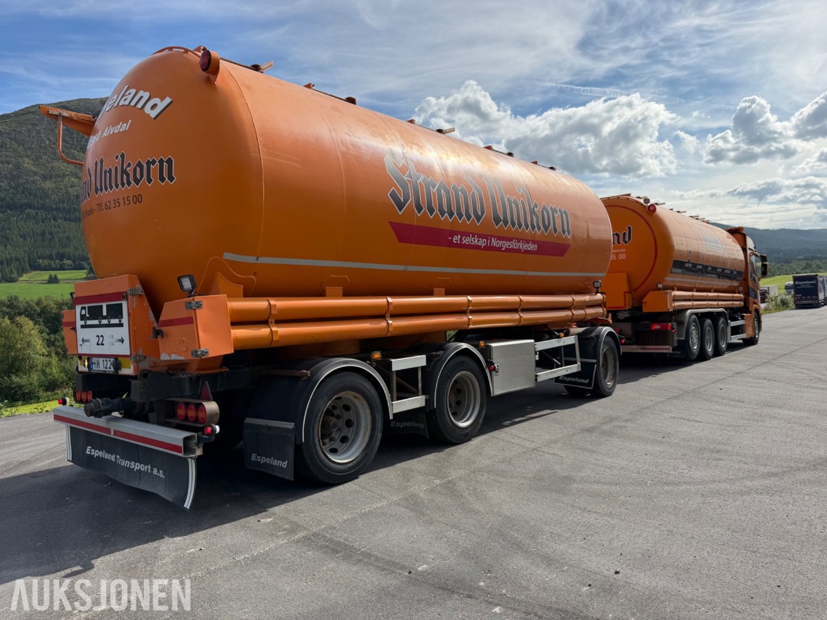 2020 Scania R 650 Tankbil med 2009 Jilko P3T28 Tankslepvogn