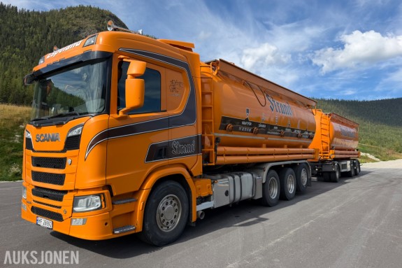 2020 Scania R 650 8x4 Tankbil med 2009 Jilko P3T28 Tankslepvogn