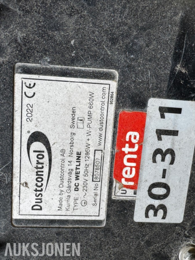 2022 Dustcontrol støvsuger DC Wetline