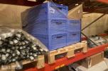 gjennomløpsreol / rullereol med plastkasser