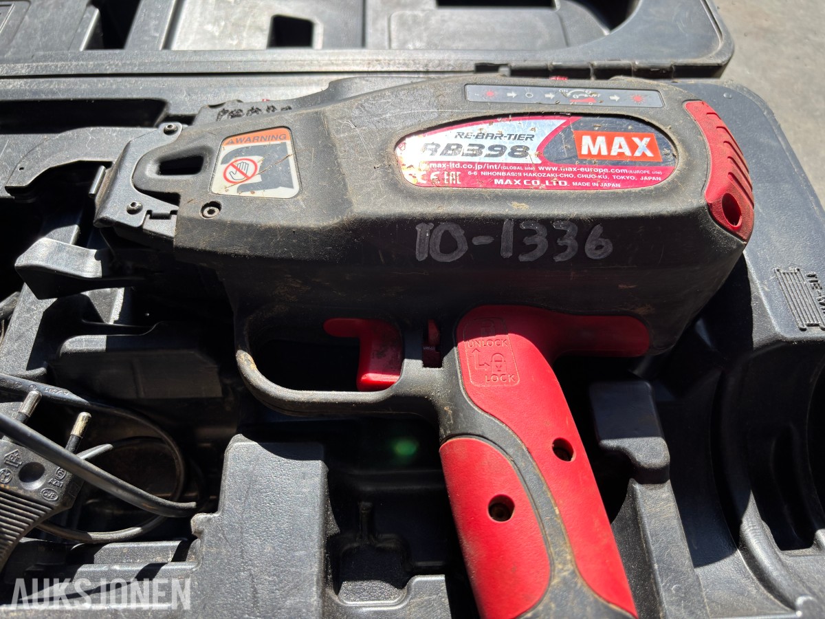 2stk MAX RB398 bindemaskiner for armeringsjern