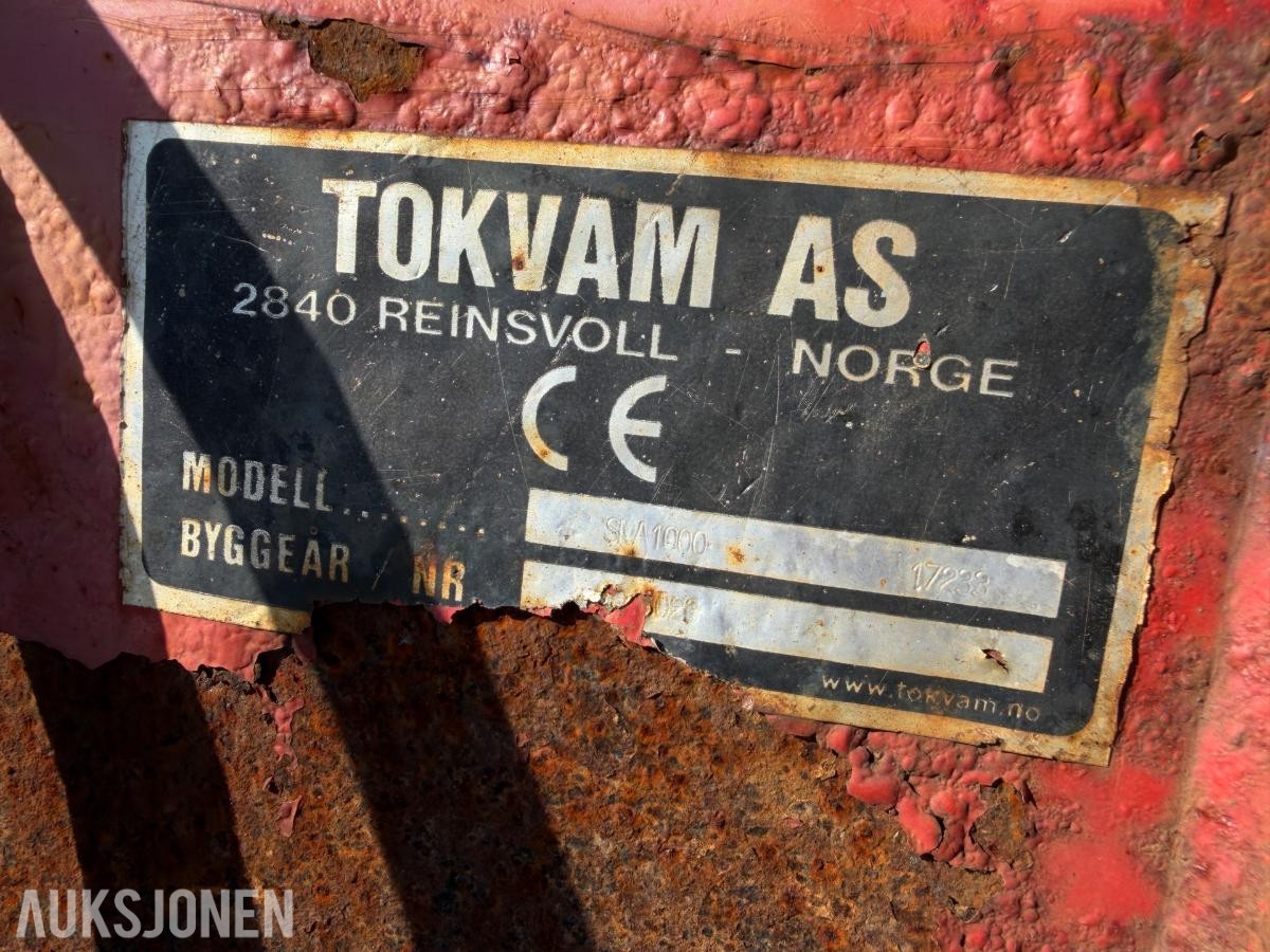 Tokvam SMA 1000 selvlastende sand-/saltspreder