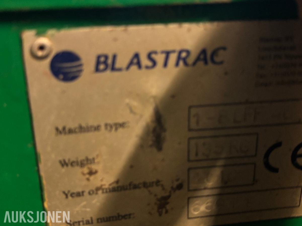 2010 3stk. Blastrac 1-7D / Blastrack 1-8DFF gulvblåsemaskiner / shot blastere.