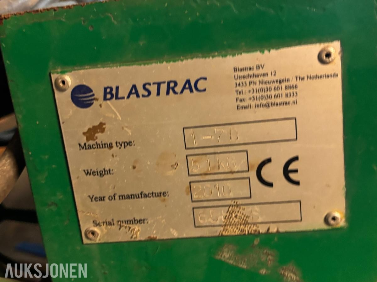 2010 3stk. Blastrac 1-7D / Blastrack 1-8DFF gulvblåsemaskiner / shot blastere.