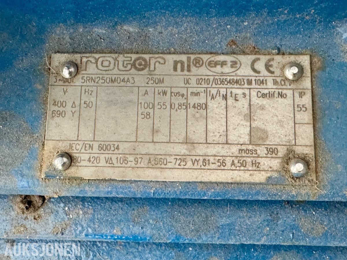 Rotor Brannpumpe med Styreskap – 400 V