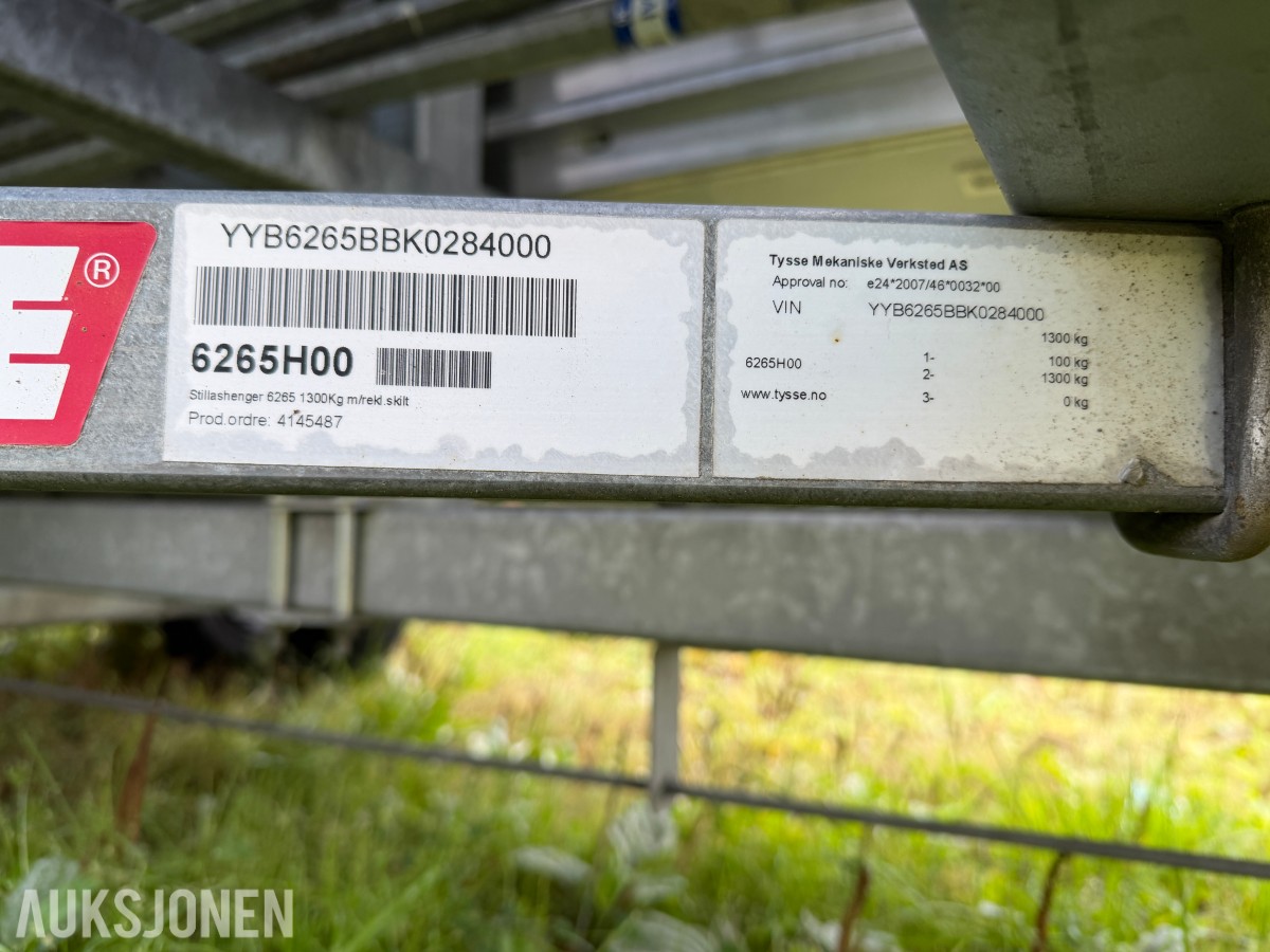 2020 Tysse 6265 stillashenger m/ komplett stillas