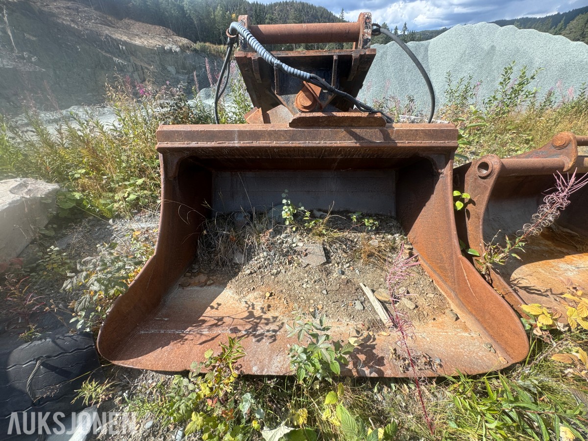 Hydraulisk pusseskuffe – G90 / S90 – ca. 195 cm