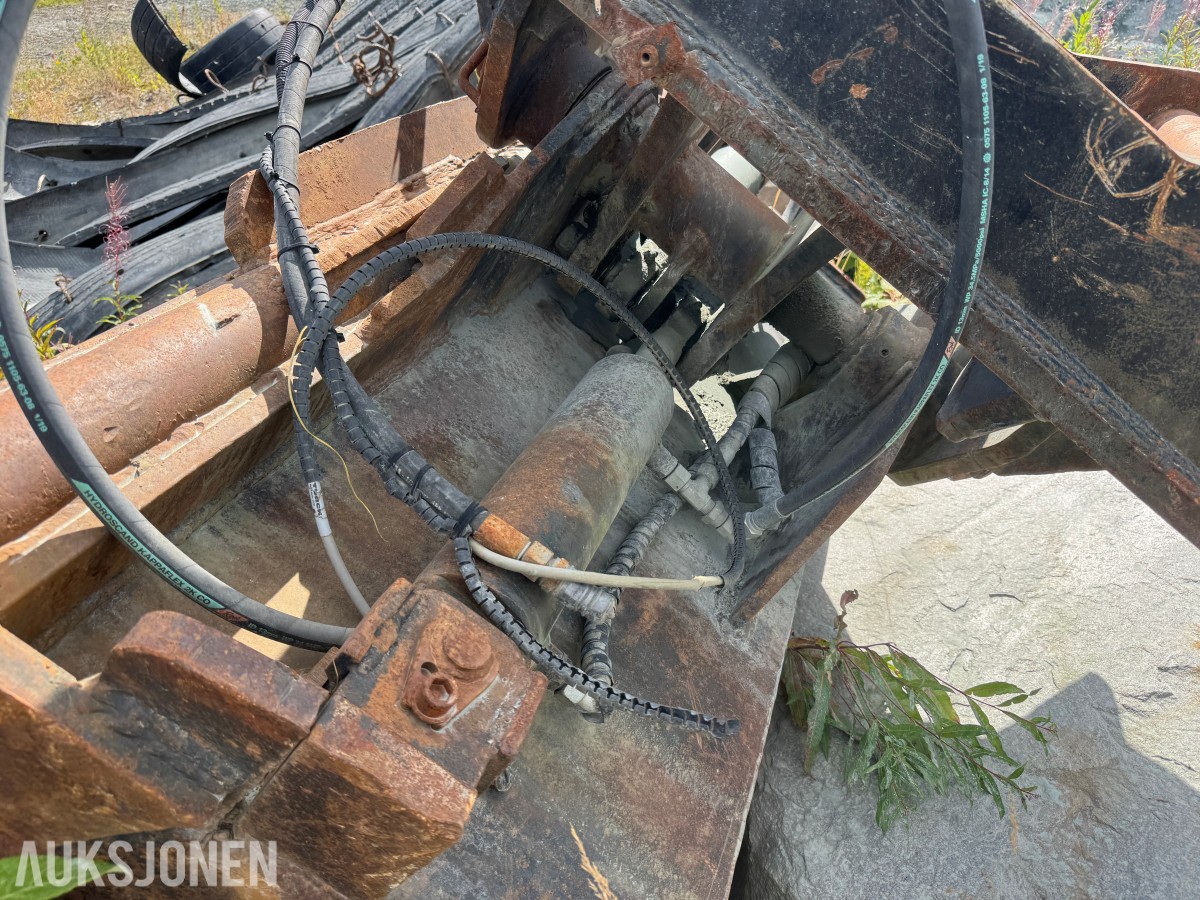 Hydraulisk pusseskuffe – G90 / S90 – ca. 195 cm