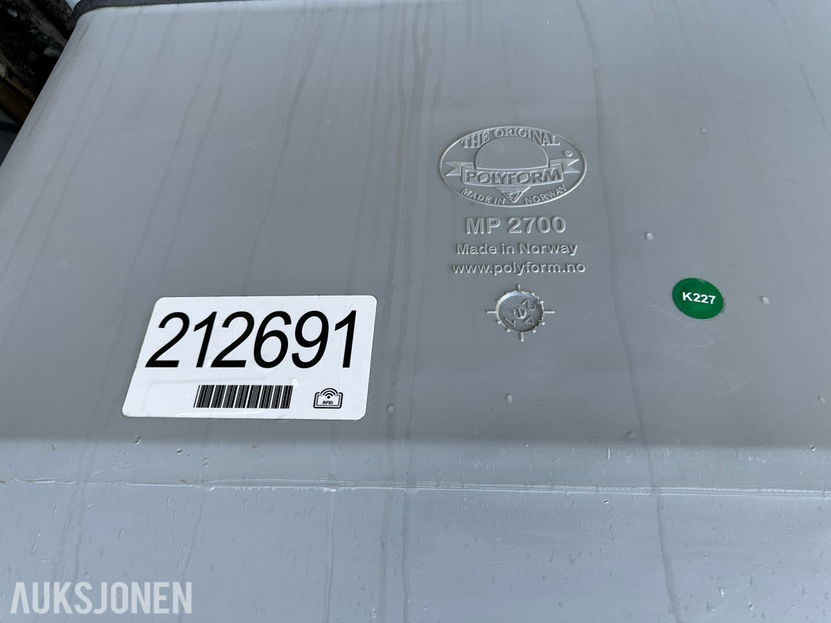 Polyform MP 2700 pontonger | Flyteelementer til havbruk | Ca. 70–80 stk.