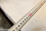 Servant hvit benkeplate 100 x 46 cm