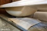 Servant hvit benkeplate 100 x 46 cm