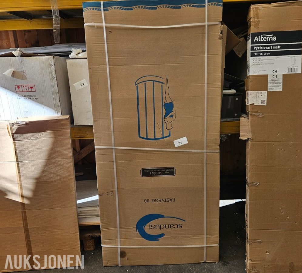 Dusjvegg - Scandusj Fastvegg 90 - QLR90X - 890x1950mm 