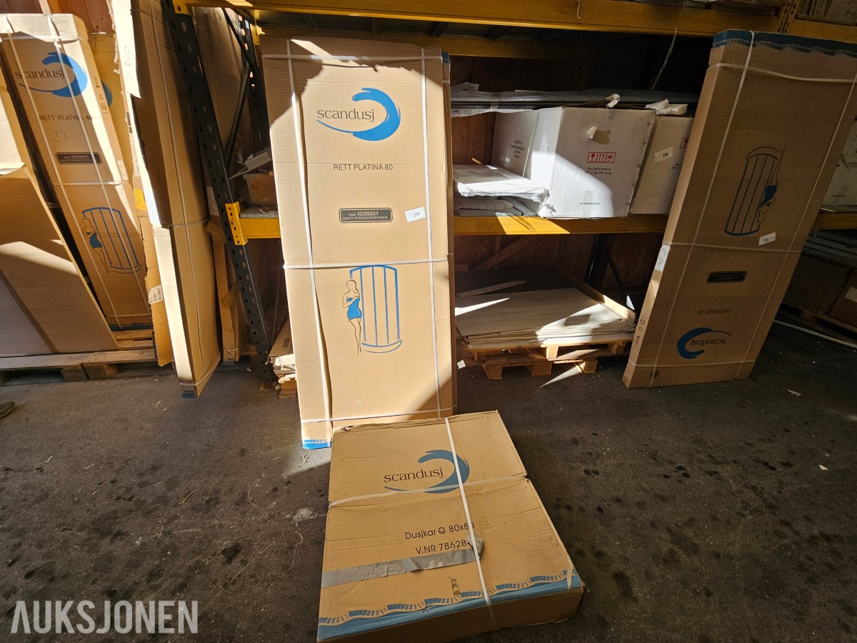 Scandusj Rett Platina 80 dusjdør - Dusjkar Q 80x80 