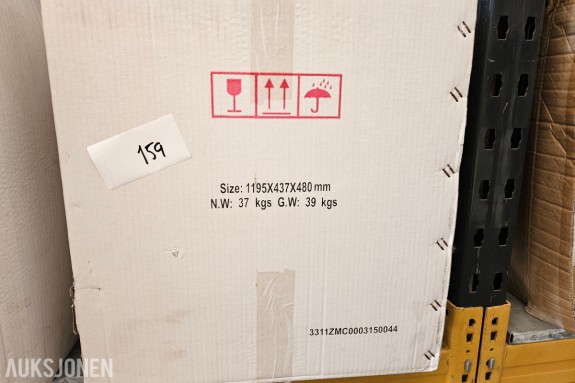 Underskap - for dobbel vask - YBC143-120 - Hvit - 1195 x 437 x 480 mm