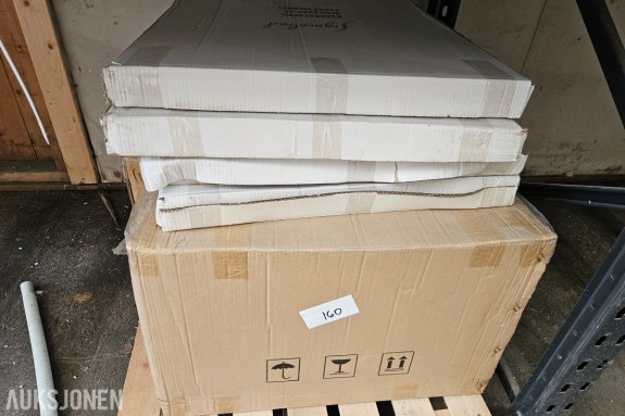 Baderomsskap - Sigmabad Kvadrat Speil-60 speilskap - Plasma B veggskap sort og grå - Flere enheter