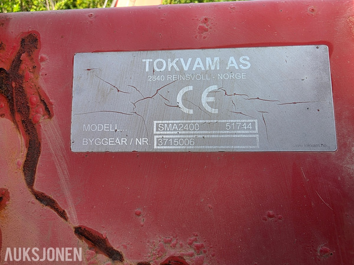 Tokvam SMA2400 strømaskin BM feste