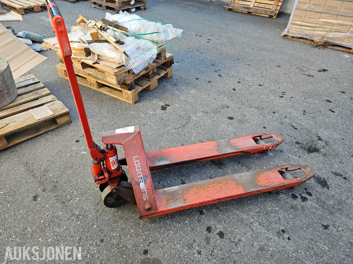 Logitrans - palltruck 2500 kg - manuell jekketralle - Rep.objekt