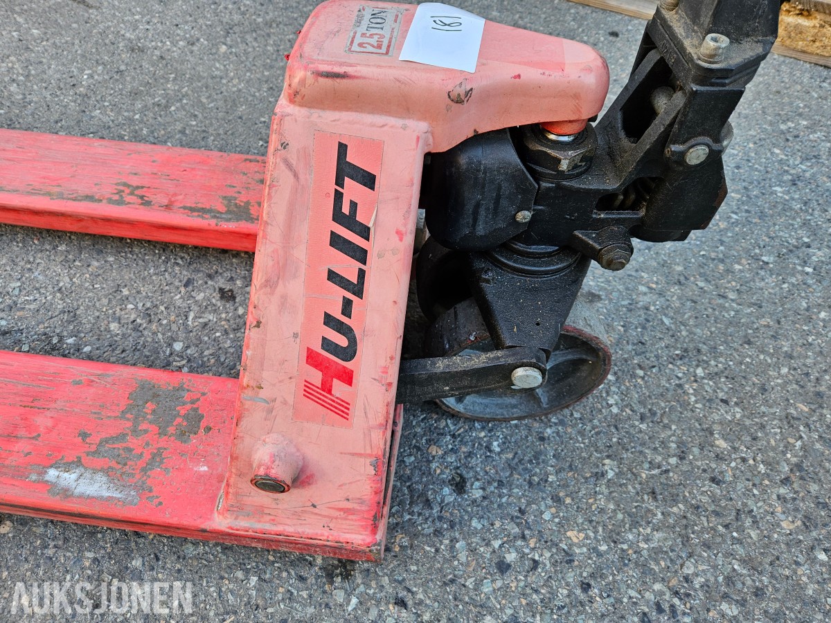 Hu-lift 2,5 t jekketralle