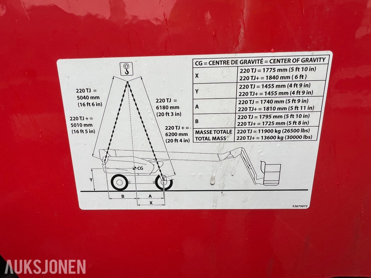 2022 Manitou Lift 220 TJ+
