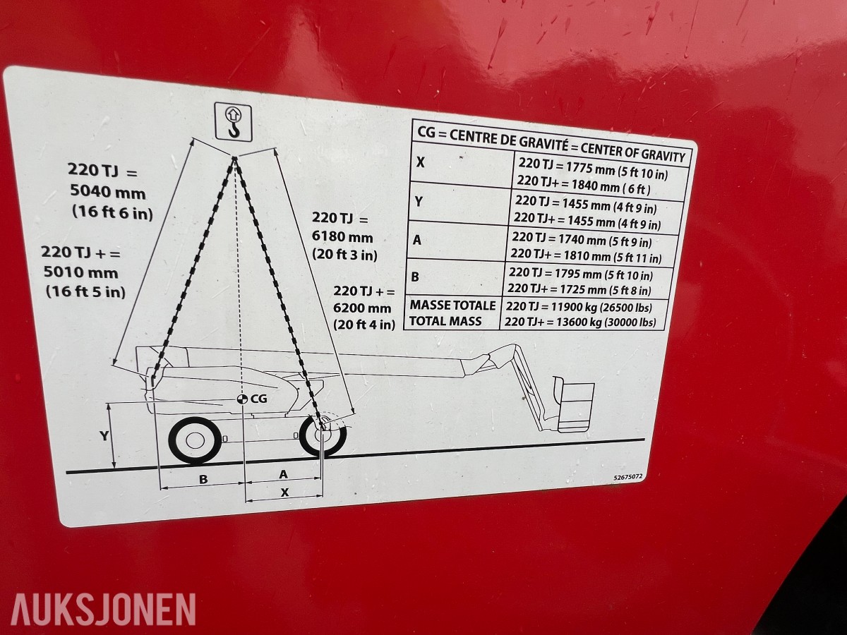 2022 Manitou Lift 220 TJ+