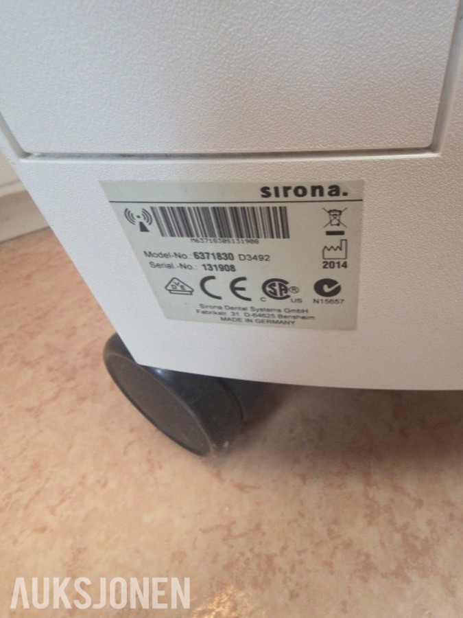 Sirona CEREC AC D3492 dental CAD/CAM skannerenhet 2014