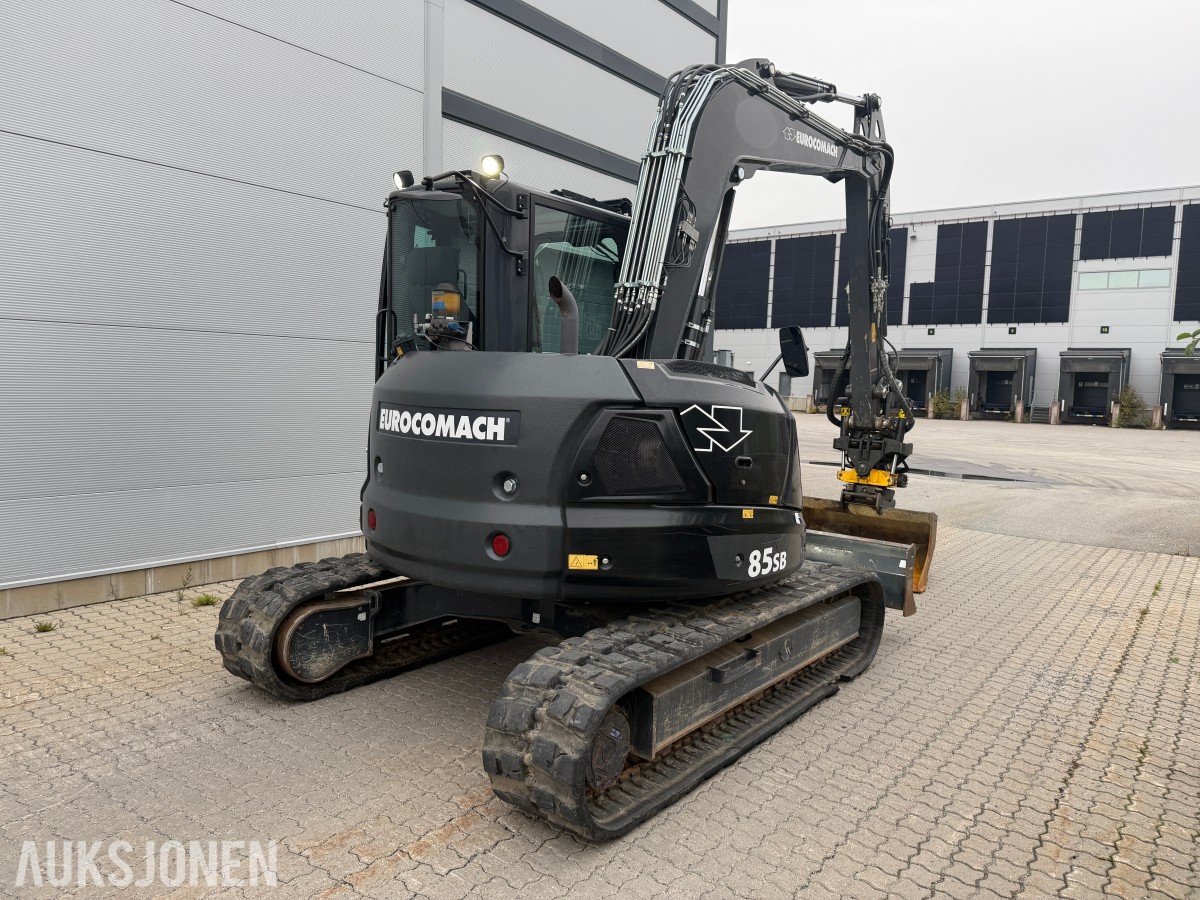 2022 Eurocomach 85SB m/Encon rotor, hurtigfeste, pusseskuffe og gummibelter