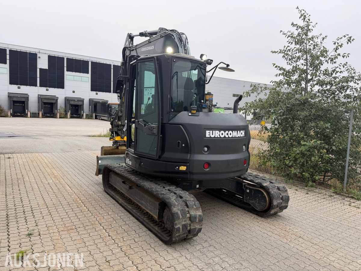 2022 Eurocomach 85SB m/Encon rotor, hurtigfeste, pusseskuffe og gummibelter