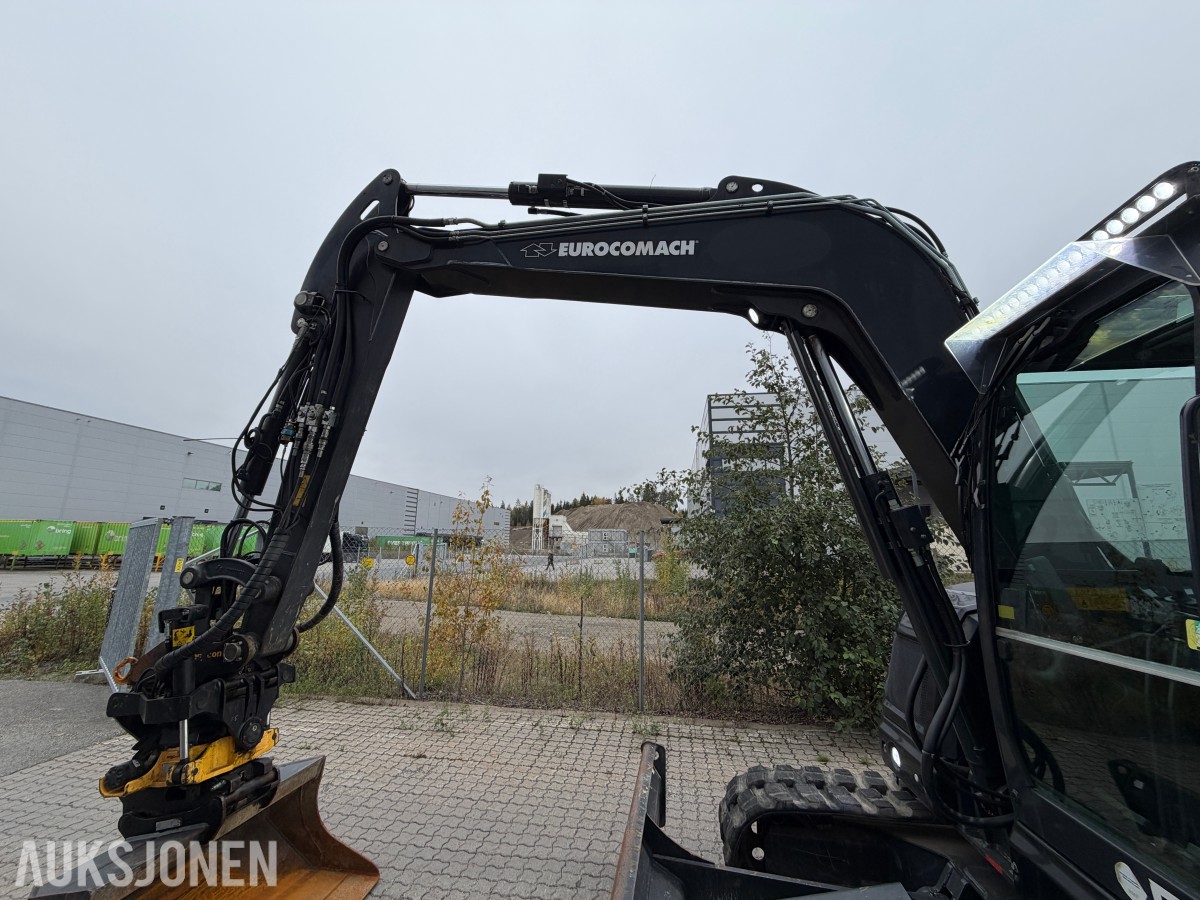 2022 Eurocomach 85SB m/Encon rotor, hurtigfeste, pusseskuffe og gummibelter